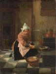 De wafelbakster - 1850-82  Olio su tavola, 11x8.5  - Rijksmuseum, Amsterdam